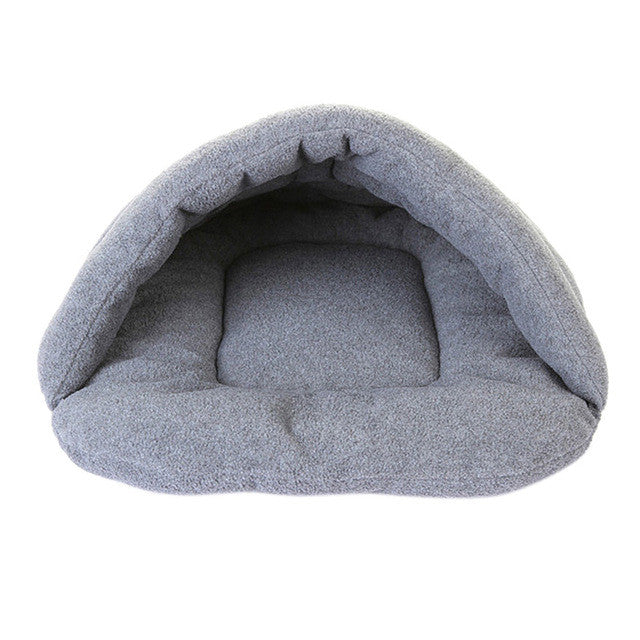 Newest Home decor 4 Colors Pet Dog Cat Cave winter Warm Bed House Sleeping Bag Plush Mat pets supply high quality free shipping