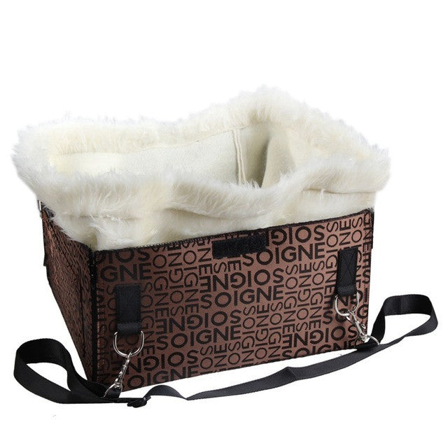 New High Quality Pet Cat Dog Carriers Foldable Car Booster Seat Bag Tote Travel Bed For Dog