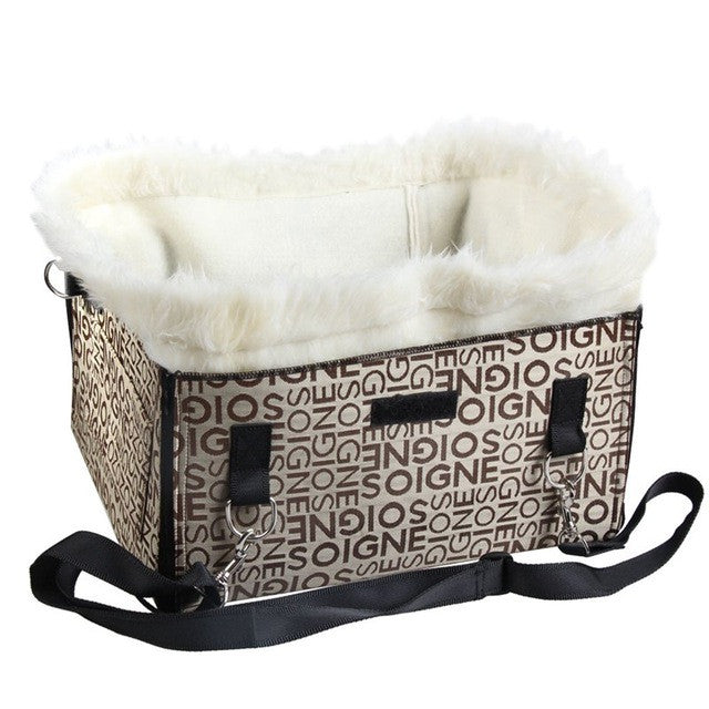New High Quality Pet Cat Dog Carriers Foldable Car Booster Seat Bag Tote Travel Bed For Dog